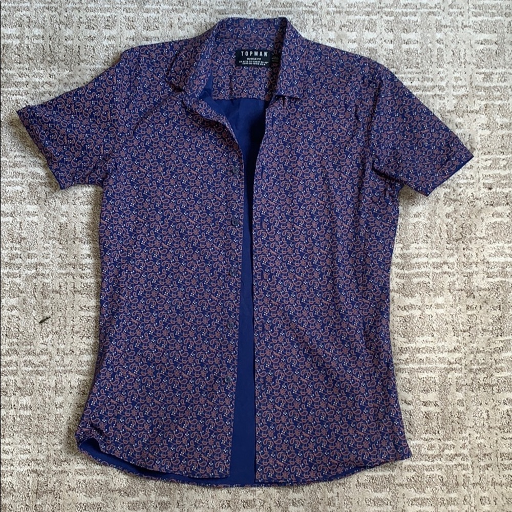 Topman muscle fit button down